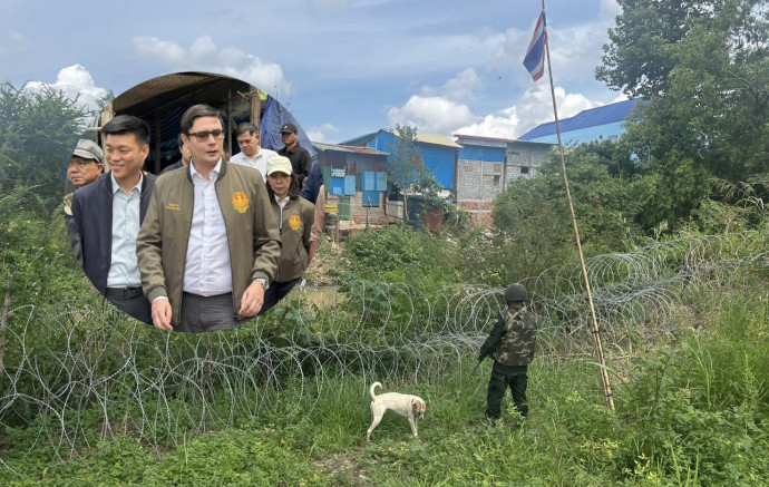 មេគណបក្សប្រឆាំងថៃ ចុះពិនិត្យព្រំដែនចំនុចអារញ្ញប្រាថេត ជាប់ក្រុងប៉ោយប៉ែត និយាយរឿងឆបោក